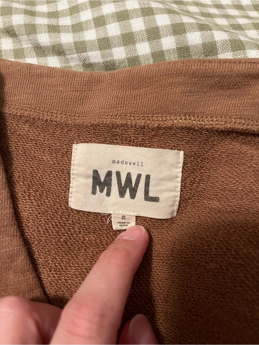Madewell MWL Rust-Brown Knit jumpsuit - Picture 2 of 9